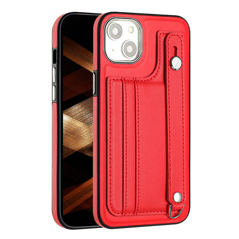Custodia Lusso Pelle Cover Y02B per Apple iPhone 14 Plus Rosso