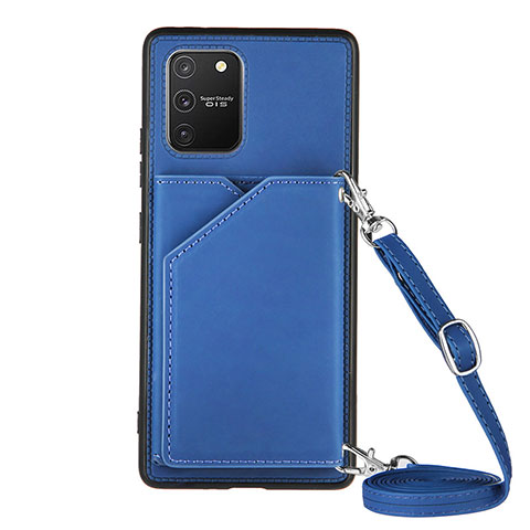 Custodia Lusso Pelle Cover Y02B per Samsung Galaxy M80S Blu
