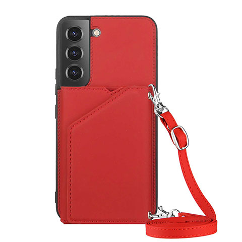 Custodia Lusso Pelle Cover Y04B per Samsung Galaxy S25 Plus 5G Rosso