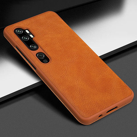 Custodia Lusso Pelle Cover Z01 per Xiaomi Mi Note 10 Arancione