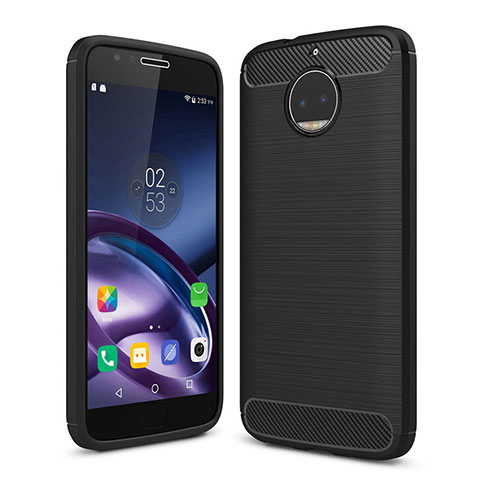 Custodia Morbida Silicone Lucido per Motorola Moto G5S Plus Nero