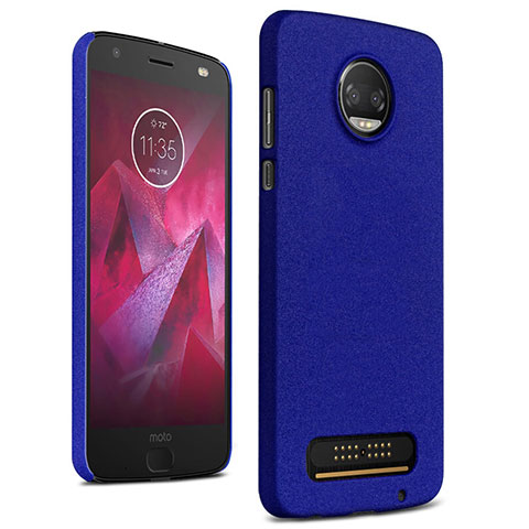 Custodia Plastica Cover Rigida Sabbie Mobili per Motorola Moto Z Play Blu