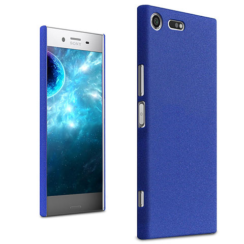 Custodia Plastica Cover Rigida Sabbie Mobili per Sony Xperia XZ Premium Blu