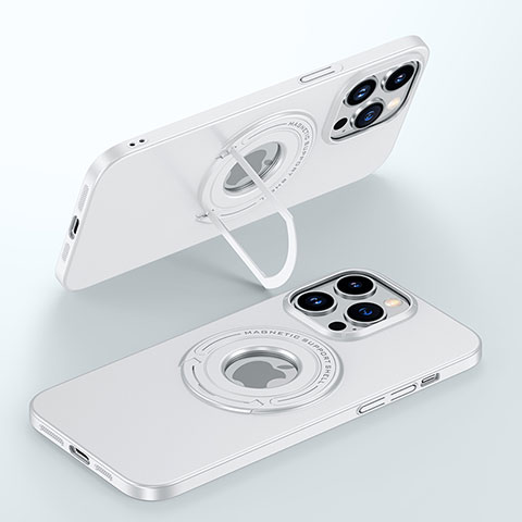 Custodia Plastica Rigida Cover Opaca con Mag-Safe Magnetic JB1 per Apple iPhone 13 Pro Bianco
