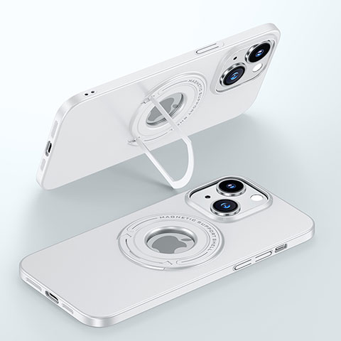 Custodia Plastica Rigida Cover Opaca con Mag-Safe Magnetic JB1 per Apple iPhone 14 Plus Bianco