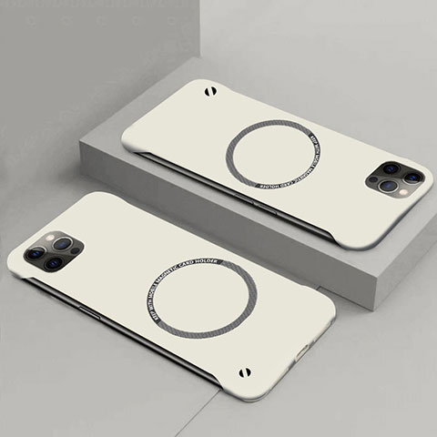 Custodia Plastica Rigida Cover Opaca con Mag-Safe Magnetic P01 per Apple iPhone 14 Plus Bianco