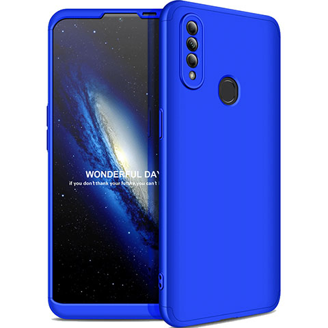 Custodia Plastica Rigida Cover Opaca Fronte e Retro 360 Gradi M01 per Oppo A8 Blu