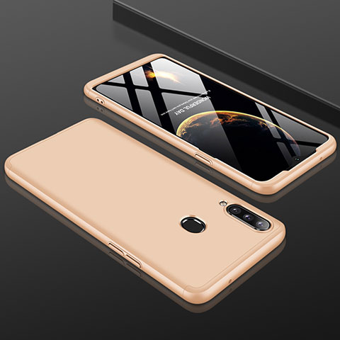 Custodia Plastica Rigida Cover Opaca Fronte e Retro 360 Gradi M01 per Samsung Galaxy A20s Oro