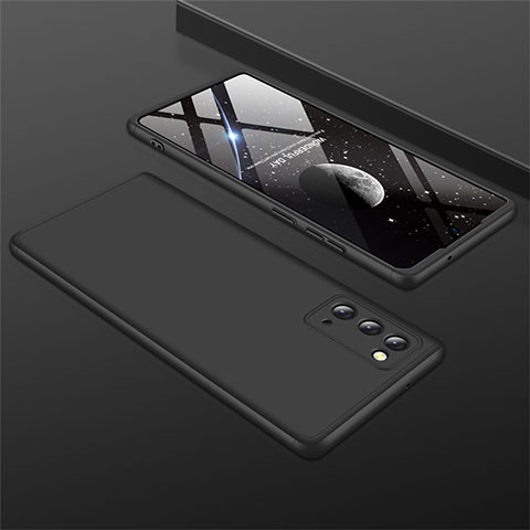 Custodia Plastica Rigida Cover Opaca Fronte e Retro 360 Gradi M01 per Samsung Galaxy Note 20 5G Nero