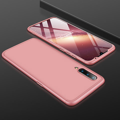 Custodia Plastica Rigida Cover Opaca Fronte e Retro 360 Gradi M01 per Xiaomi Mi 9 Pro Oro Rosa