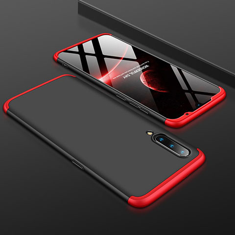 Custodia Plastica Rigida Cover Opaca Fronte e Retro 360 Gradi M01 per Xiaomi Mi 9 Pro Rosso e Nero