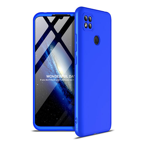 Custodia Plastica Rigida Cover Opaca Fronte e Retro 360 Gradi M01 per Xiaomi Redmi 9C NFC Blu