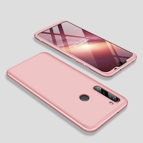 Custodia Plastica Rigida Cover Opaca Fronte e Retro 360 Gradi M01 per Xiaomi Redmi Note 8 Oro Rosa