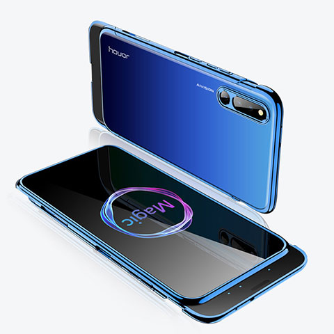 Custodia Plastica Rigida Cover Opaca Fronte e Retro 360 Gradi M02 per Huawei Honor Magic 2 Blu