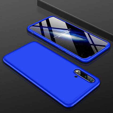 Custodia Plastica Rigida Cover Opaca Fronte e Retro 360 Gradi P01 per Huawei Nova 5 Pro Blu