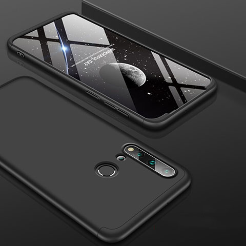 Custodia Plastica Rigida Cover Opaca Fronte e Retro 360 Gradi P01 per Huawei P20 Lite (2019) Nero