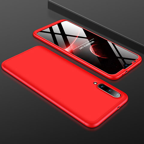 Custodia Plastica Rigida Cover Opaca Fronte e Retro 360 Gradi P01 per Xiaomi Mi A3 Rosso