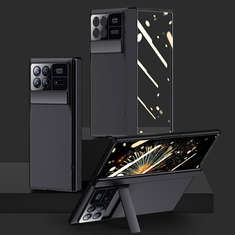 Custodia Plastica Rigida Cover Opaca Fronte e Retro 360 Gradi P01 per Xiaomi Mix Fold 3 5G Nero