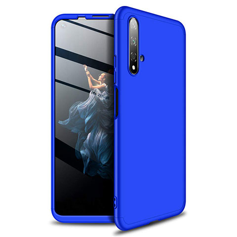 Custodia Plastica Rigida Cover Opaca Fronte e Retro 360 Gradi P02 per Huawei Honor 20 Blu