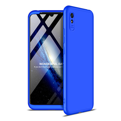 Custodia Plastica Rigida Cover Opaca Fronte e Retro 360 Gradi P02 per Xiaomi Redmi 9AT Blu