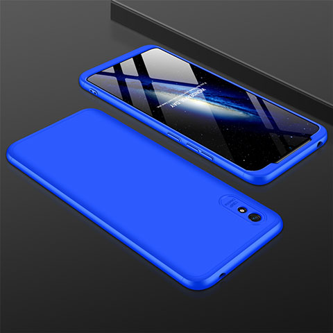 Custodia Plastica Rigida Cover Opaca Fronte e Retro 360 Gradi P03 per Xiaomi Redmi 9AT Blu
