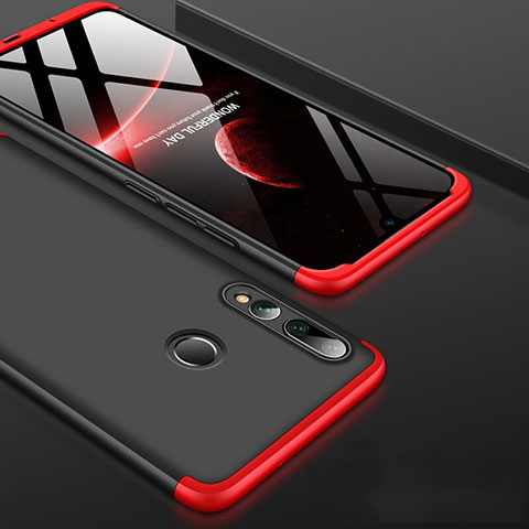 Custodia Plastica Rigida Cover Opaca Fronte e Retro 360 Gradi per Huawei Honor 20E Rosso e Nero