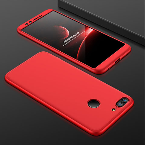 Custodia Plastica Rigida Cover Opaca Fronte e Retro 360 Gradi per Huawei Honor 9 Lite Rosso