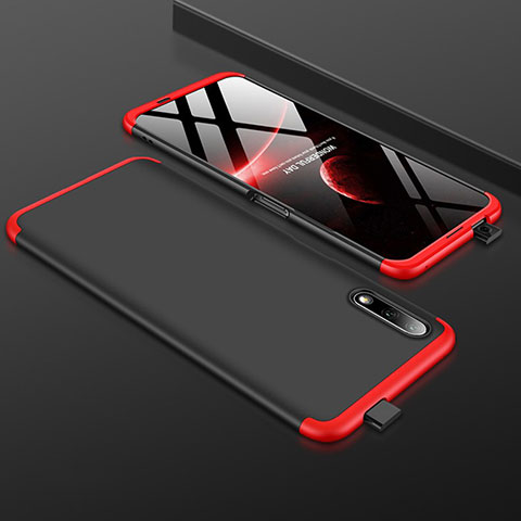Custodia Plastica Rigida Cover Opaca Fronte e Retro 360 Gradi per Huawei Honor 9X Rosso e Nero