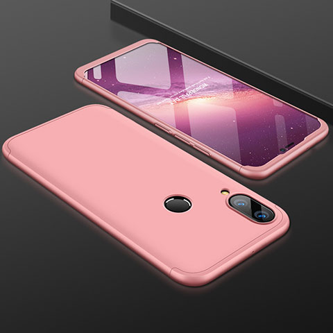 Custodia Plastica Rigida Cover Opaca Fronte e Retro 360 Gradi per Huawei Nova 3i Oro Rosa