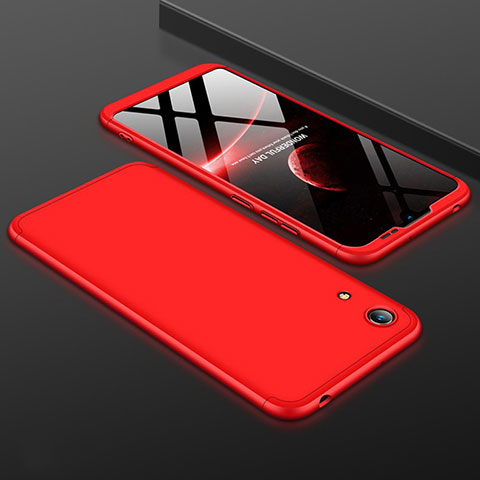 Custodia Plastica Rigida Cover Opaca Fronte e Retro 360 Gradi per Huawei Y6 Prime (2019) Rosso