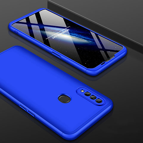 Custodia Plastica Rigida Cover Opaca Fronte e Retro 360 Gradi per Oppo A8 Blu