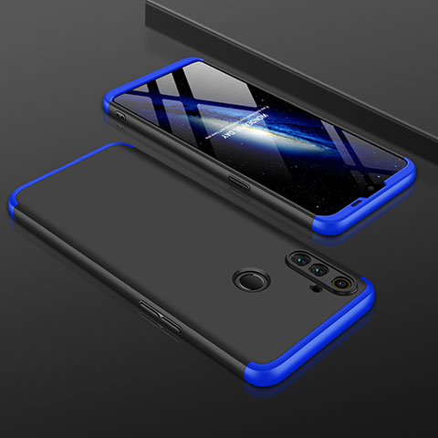 Custodia Plastica Rigida Cover Opaca Fronte e Retro 360 Gradi per Realme C3 Blu e Nero