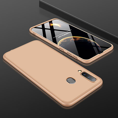 Custodia Plastica Rigida Cover Opaca Fronte e Retro 360 Gradi per Samsung Galaxy A30 Oro