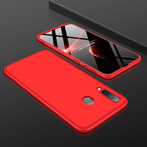 Custodia Plastica Rigida Cover Opaca Fronte e Retro 360 Gradi per Samsung Galaxy A30 Rosso