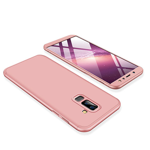 Custodia Plastica Rigida Cover Opaca Fronte e Retro 360 Gradi per Samsung Galaxy A6 Plus (2018) Rosa