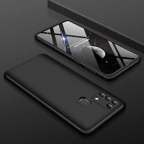 Custodia Plastica Rigida Cover Opaca Fronte e Retro 360 Gradi per Samsung Galaxy M21s Nero