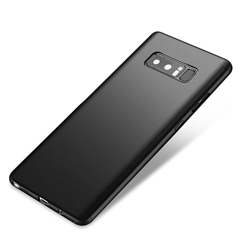 Custodia Plastica Rigida Cover Opaca Fronte e Retro 360 Gradi per Samsung Galaxy Note 8 Duos N950F Nero