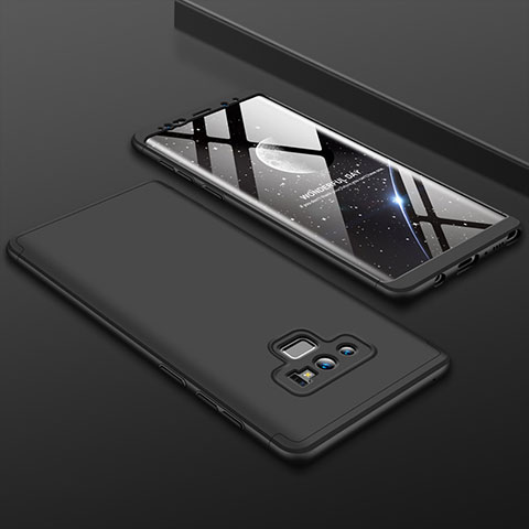 Custodia Plastica Rigida Cover Opaca Fronte e Retro 360 Gradi per Samsung Galaxy Note 9 Nero