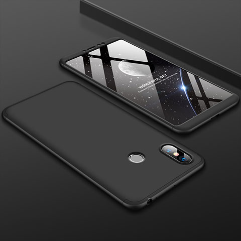 Custodia Plastica Rigida Cover Opaca Fronte e Retro 360 Gradi per Xiaomi Mi Max 3 Nero