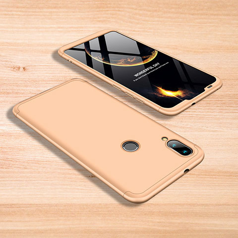 Custodia Plastica Rigida Cover Opaca Fronte e Retro 360 Gradi per Xiaomi Mi Play 4G Oro