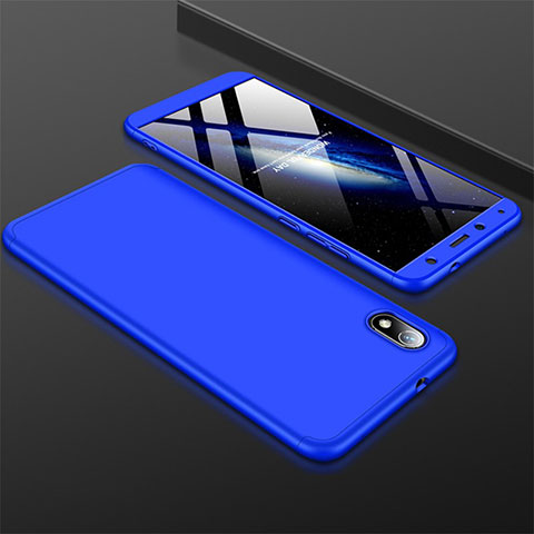 Custodia Plastica Rigida Cover Opaca Fronte e Retro 360 Gradi per Xiaomi Redmi 7A Blu