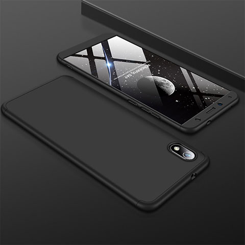 Custodia Plastica Rigida Cover Opaca Fronte e Retro 360 Gradi per Xiaomi Redmi 7A Nero