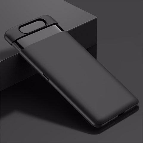 Custodia Plastica Rigida Cover Opaca G01 per Samsung Galaxy A80 Nero