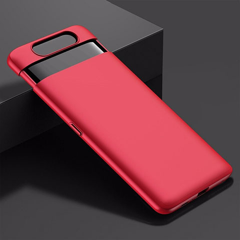 Custodia Plastica Rigida Cover Opaca G01 per Samsung Galaxy A80 Rosso