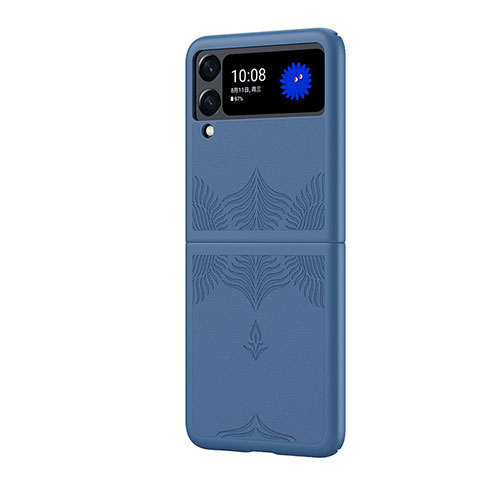Custodia Plastica Rigida Cover Opaca H03 per Samsung Galaxy Z Flip3 5G Blu