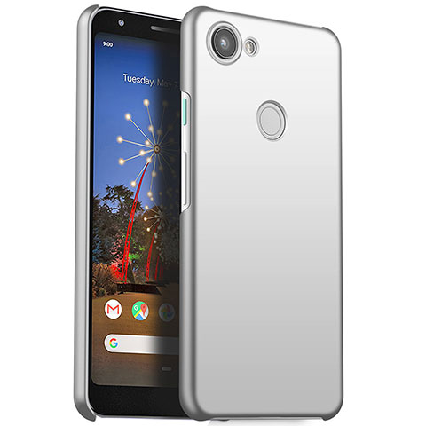 Custodia Plastica Rigida Cover Opaca M01 per Google Pixel 3a Argento