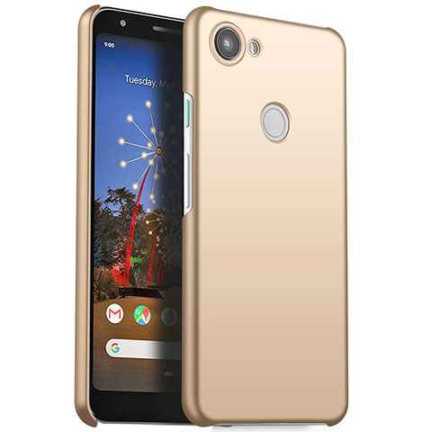 Custodia Plastica Rigida Cover Opaca M01 per Google Pixel 3a XL Oro