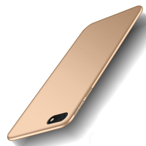 Custodia Plastica Rigida Cover Opaca M01 per Huawei Honor Play 7 Oro