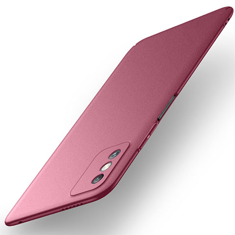 Custodia Plastica Rigida Cover Opaca M01 per Huawei Honor X10 Max 5G Rosso Rosa