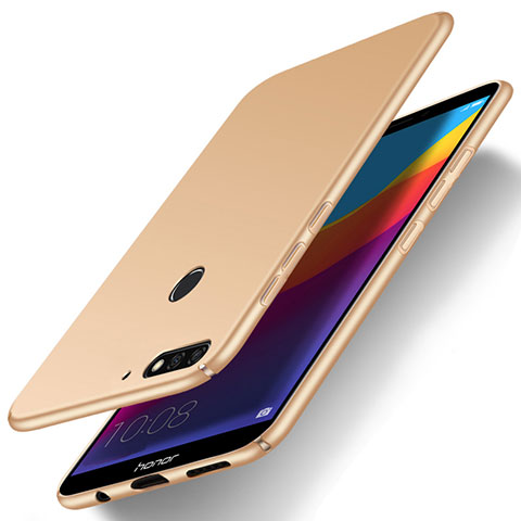 Custodia Plastica Rigida Cover Opaca M01 per Huawei Y6 (2018) Oro